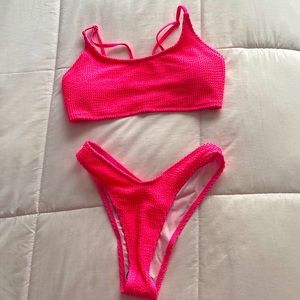 SHEIN size S hot pink bikini